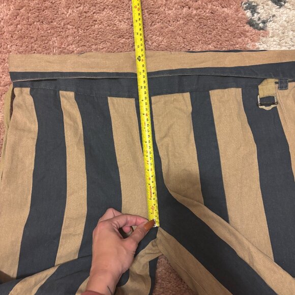 Free People Majorie High Waist Palazzo Pants Striped WideLeg Tie Boho Small READ - Picture 10 of 11